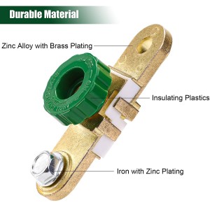 102073 Battery Quick Disconnect Switch Side Post Battery Shut/Cut Off Switch Side Terminal Battery Switch Isolator