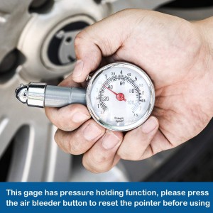 102024 Small Single Chuck Tire Pressure Gauge Wheel Air Gage Pressure Tester