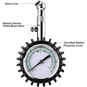 102018U Tire Pressure Gauge 60 PSI Mechanical Tire Gage Mo Truck RV Car Van