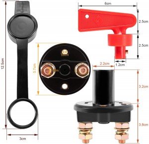 OEM / ODM Cina Cina Kelautan Parahu Voltmeter LED Dual Batre Test Panel Kangker Pindah