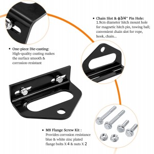 10304 Zero Turn Mower Trailer Hitch 2.4″-5″ With 3/4″ Pin Hole