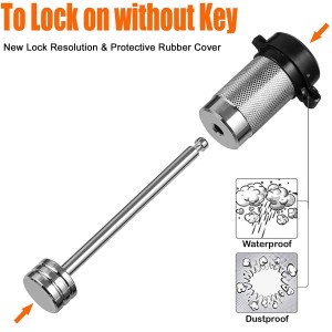 11409 1/4 pulzier Karru tal-irmonk Lukkett tat-tip Hitch Coupler Lock