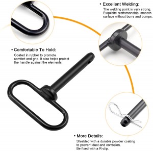 10305D висококачествен щифт за теглич 5/8 x 4 инча щифт за дръжка трактор щифт с щипка