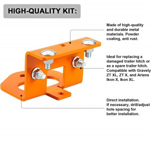 7003 Zero Turn Mower Hitch Heavy Duty Steel Versatile Chain Slot