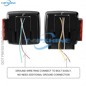101001E 12V DOT Submersible Trailer tail Light Kit