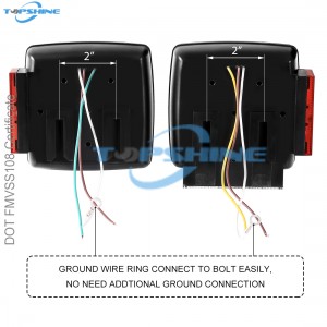 101001E 12V DOT Kit di luce posteriore di rimorchia sommergibile