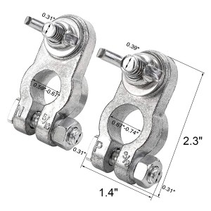 ကျိုးကြောင်းဆီလျော်သောစျေးနှုန်း China 12V Top Post Coated Battery Terminals