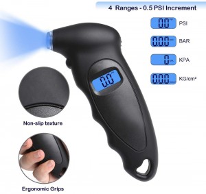 102041 Digital Tire Pressure Gauge Reader Checker 4 Settings Digital PSI Tire Gage