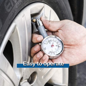 102024 Small Single Chuck Tire Pressure Gauge Wheel Air Gage Pressure Tester