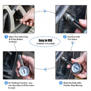 ລາຄາພິເສດສໍາລັບ China Heavy Duty Dial Type Gauge/ Heavy Duty Dial Tire Gauge