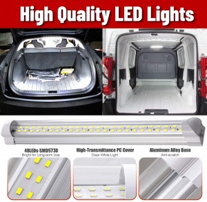 101223 LED インテリア ライト バー 12V RV ストリップ ライト器具 (オン/オフ スイッチ付き)