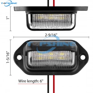 101203 LED Exterior License Plate Tag Light, Interior Courtesy Dome/Roof Lamp
