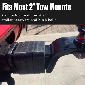 102082 2 Inch Hitch Receiver Pad Silencer Pad for adjustable ball Mounts