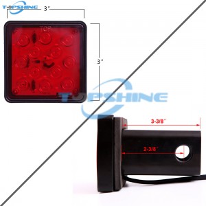 101005A LED Trailer Hitch Cover Brake Light Fit 2 "ûntfanger