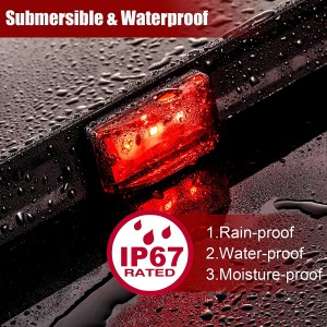 101222 12V LED Trailer Light Bar Light Tail Light Bar Waterproof Red Bar Light For Truck Trailer
