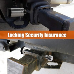 11210 5/8 Pulzier Stainless Steel Dogbone Tip Trailer Hitch Pin Riċevitur Lock