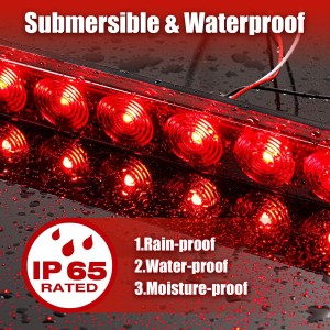 101227 Shirit 16 inç 11 LED për dritat e shiritit të rimorkios 12V Drita e kuq e kuqe e papërshkueshme nga uji