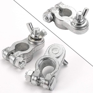 102064 Car Zinc-Alloy Battery Clamps Terminal End Terminal Connectors With Wing Nut