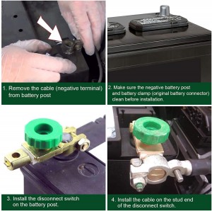 102072 Battery Quick Disconnect Switch Top Post Switch Cut/Shut Off