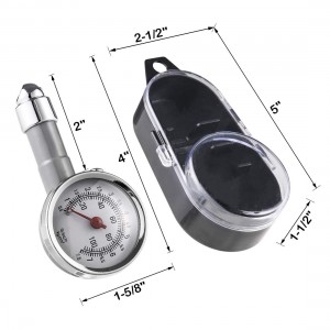 102024 Small Single Chuck Tire Pressure Gauge Wheel Air Gage Pressure Tester
