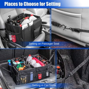 102088 Car Trunk Organizer Foldable Cargo Trunk Storage Organizer