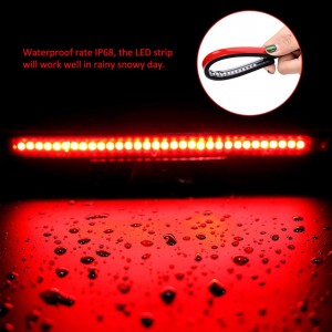 101209  Motorcycle Flexible  32 LED Tail Light Strip License Plate Light Bar