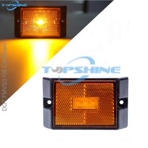 101021 LED Trailer Side Marker Lights Clearance Light B'Riflettur Mibni għal Trejler tat-Trakk