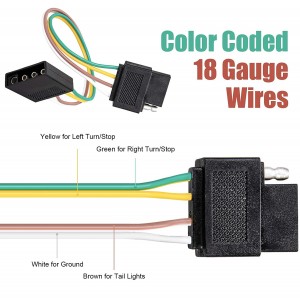 High reputation China 24V N Type 7 Pole Moulded Plug Trailer Cable Wire
