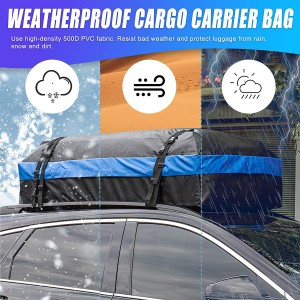 10323A 21 Cubic Feet Car Rooftop Bag Roof Top Luggage Bag