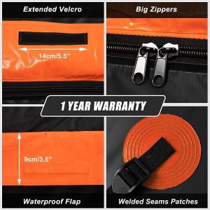 102003C Orange Hitch Cargo Carrier Bag 20 cu. ft Waterproof Cargo Traveling Bag
