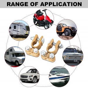 10324 Battery Terminals Connectors Clamps Brass Top Post Battery Terminal Protector