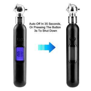 10349 100 PSI 4 Ranges Mini Pressure Checker Digital Tyre Pressure Gauge