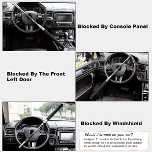 10335 Steering Wheel Lock with Adjustable Length Anti-Theft Lock