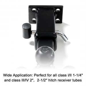 11104 5/8 Inch Right Angle Trailer Hitch Receiver Swivel Lock With 1/2″ Pin