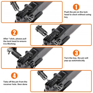 OEM Manufacturer China Yh9009 High Security Caravan Truck Trailer Hitch Lock with Key