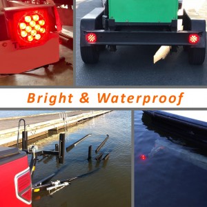 101001 12V Submersible LED Trailer Tail Light Kit for Under 80 Inch