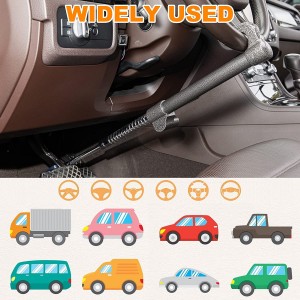 10341 Steering Wheel Brake Lock Anti-Theft Double Hook Car Clutch Pedal Lock
