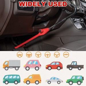 10346 Car Steering Wheel to Brake Pedal Lock Double Hook Security Lock