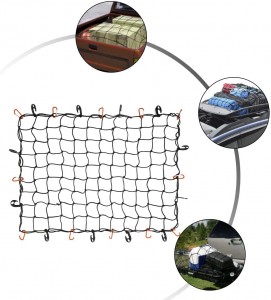 102038 Bungee Cargo Net 3x4Ft Truck Bed Net E otlolla ho fihla ho 6x8Ft bakeng sa Pickup Trailer RV