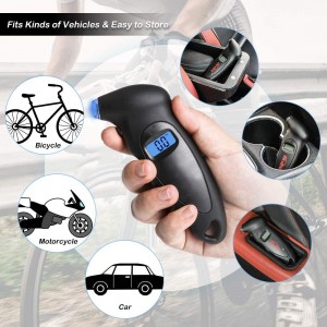 102041 Digital Tire Pressure Gauge Reader Checker 4 Settings Digital PSI Tire Gage