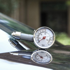 102024 Small Single Chuck Tire Pressure Gauge Wheel Air Gage Pressure Tester