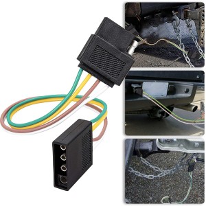 102083 4 Pin Trailer Light Wire Harness Extension For Trailer Boat Car RV Truck