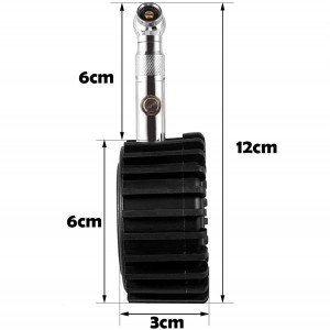 102018U miernik ciśnienia w oponach 60 PSI mechaniczny miernik opon do ciężarówki RV samochód dostawczy