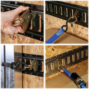 102079 Steel E-Track O Ring Tie Down Anchors For Cargo Control