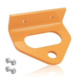 10303 Nula Turno Tondilo Antaŭfilmo Hitch 2.5″ Trua Centro 3/4″ Pinta Truo Oranĝa