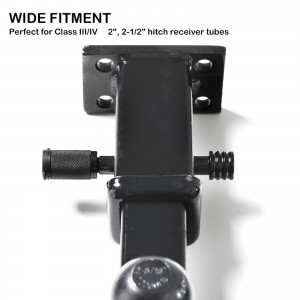 11208 5/8 Inch Black Dogbone Style Trailer Hitch Tow Receiver Lock