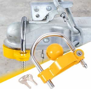 Izitolo Zasefekthri China I-Heavy Duty Cast Steel Trailer Hitch Universal Coupler Lock